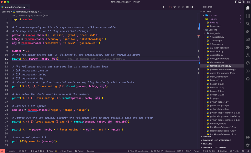 Visual Studio Code Screenshot