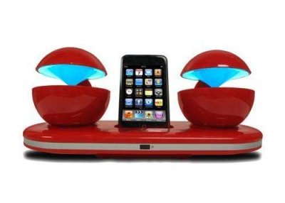 Speakal iCrystal Speak Dock with two speakers