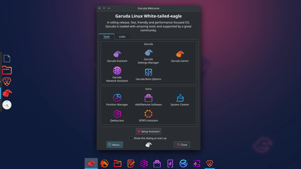 Garuda Welcome Screen