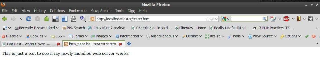 Web Server Test Page