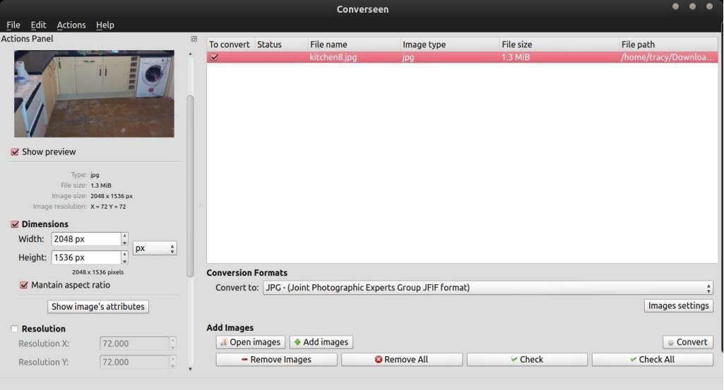 Converseen Image Converter Converseen Image Converter