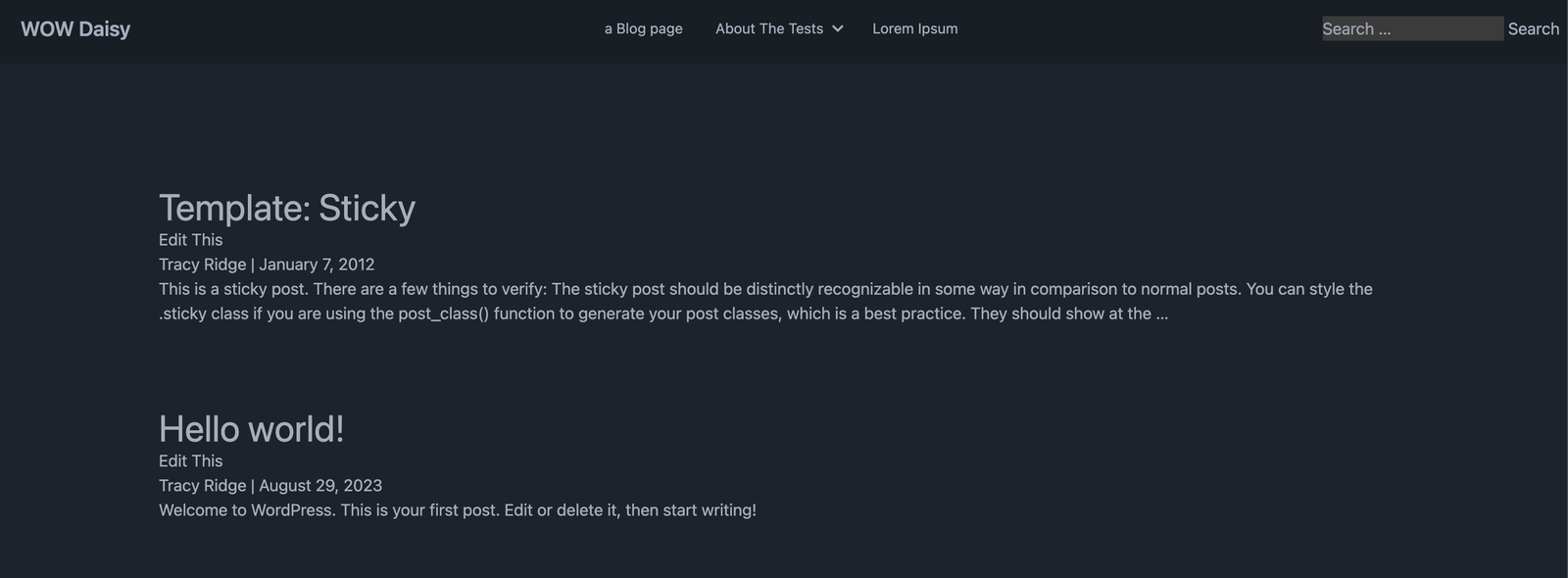 The navigation after the changes